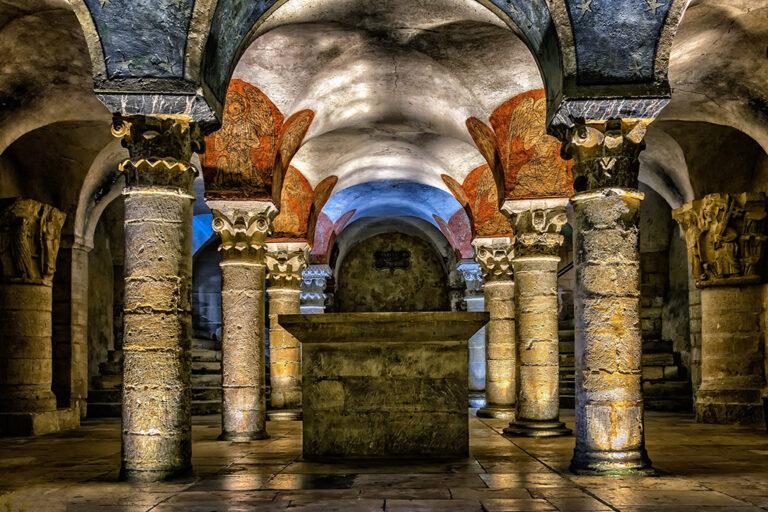 crypte de la cathédrale de Bayeux