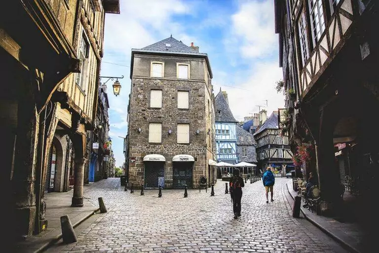 maisons à colombage du centre ville de Dinan